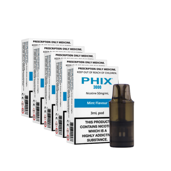 PHIX 3000 5 Pack of Pods (5 x 3ml) Tabuu PHIX 3000 5 Pack of Pods (5 x 3ml) Tabuu