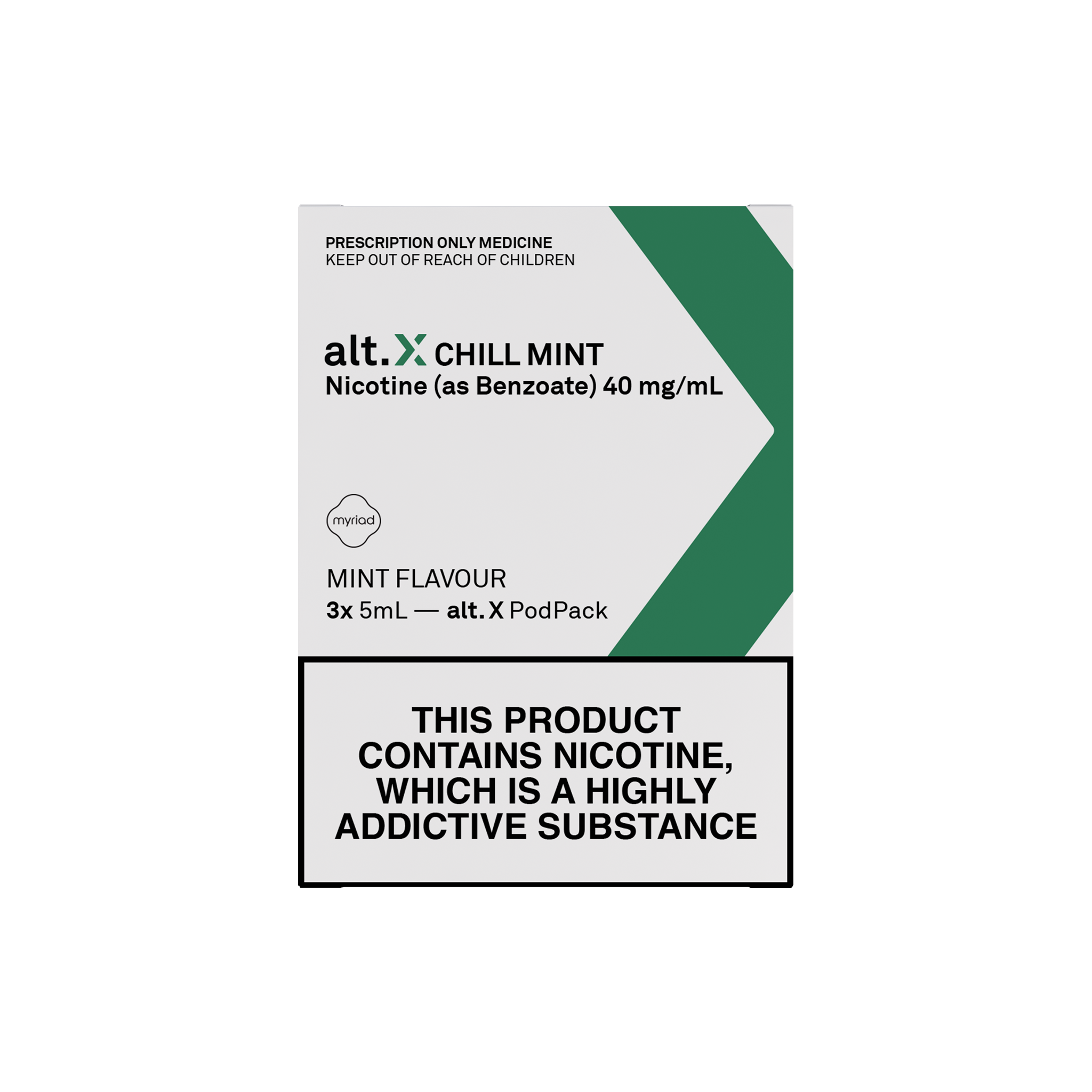 alt. X Chill Mint Pods (3 x 5ml) – Tabuu