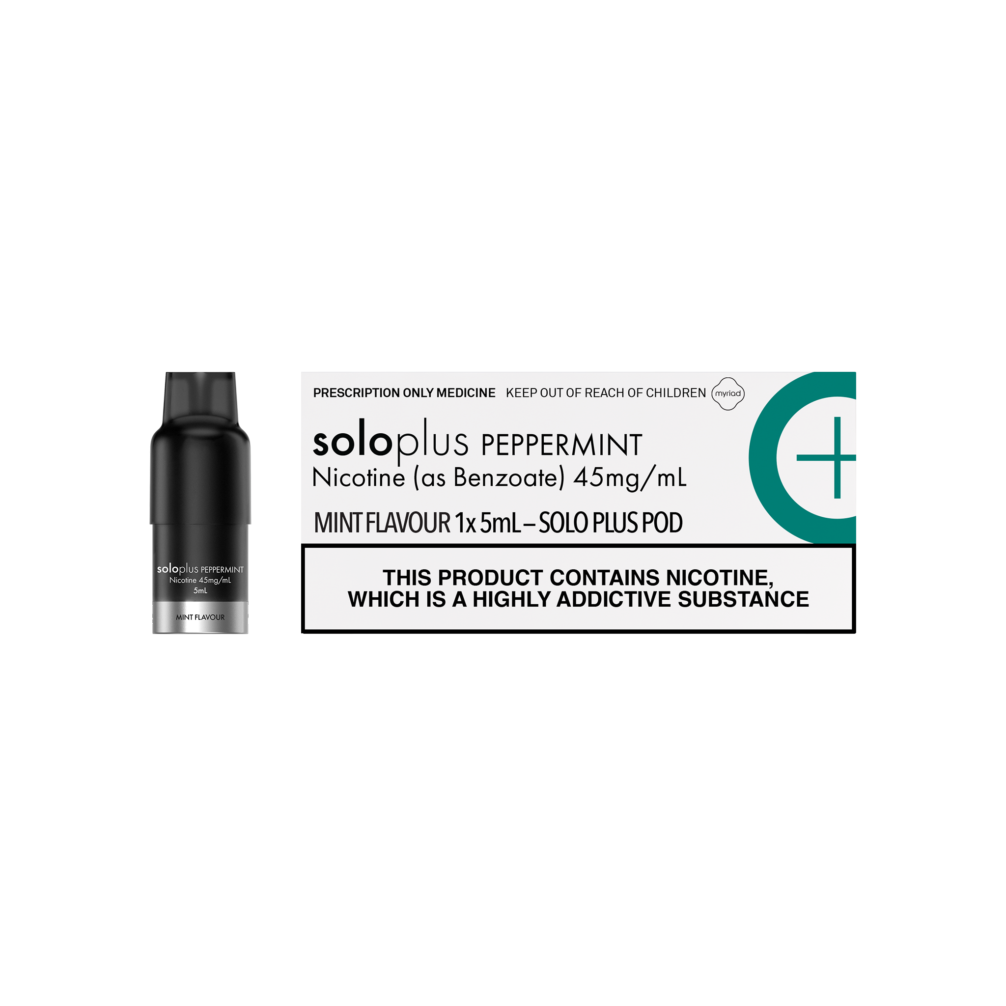 Solo Plus Peppermint Pods (1 x 5ml) – Tabuu